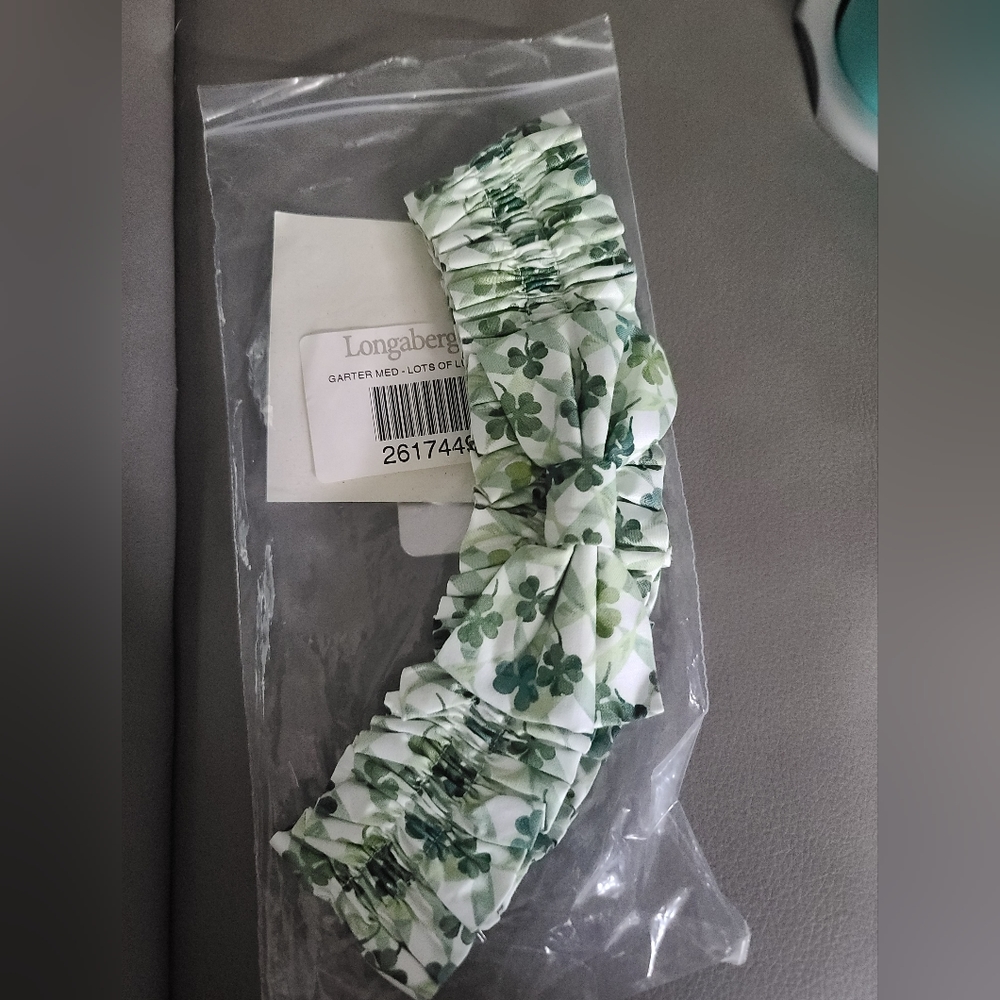 Longaberger Medium Shamrock Basket Garter - Picture 2 of 2